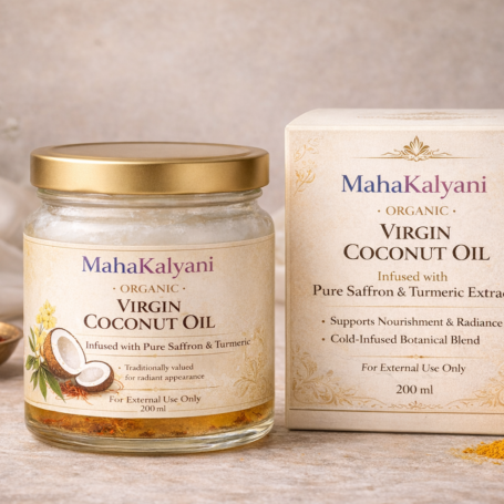 MahaKalyani Virgin & Wild Coconut Oil - Wooden cold pressed 200 ML l Shiva Tribe