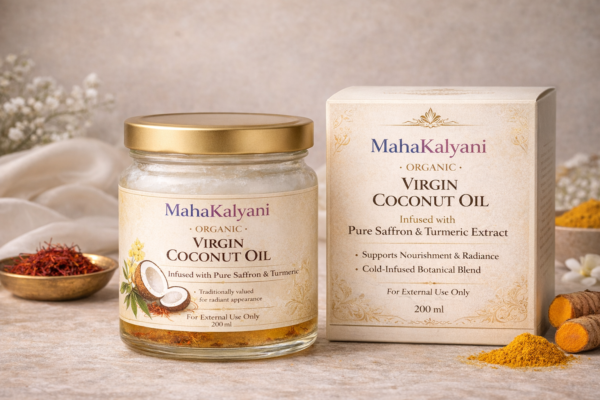 MahaKalyani Virgin & Wild Coconut Oil - Wooden cold pressed 200 ML l Shiva Tribe
