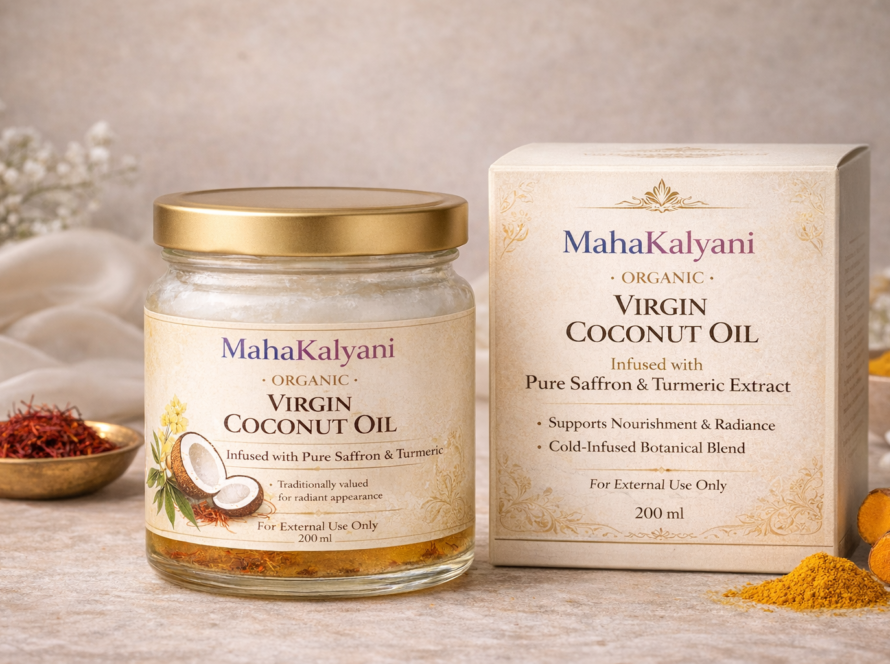 MahaKalyani Virgin & Wild Coconut Oil - Wooden cold pressed 200 ML l Shiva Tribe