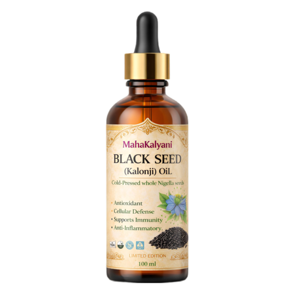 MahaKalyani Black Seed Oil- Kalonji. Wooden Cold Pressed - 100 ML |  Shiva Tribe