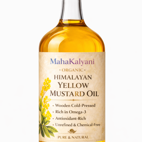 mahakalyani himalayan wooden cold press yellow mustard oil